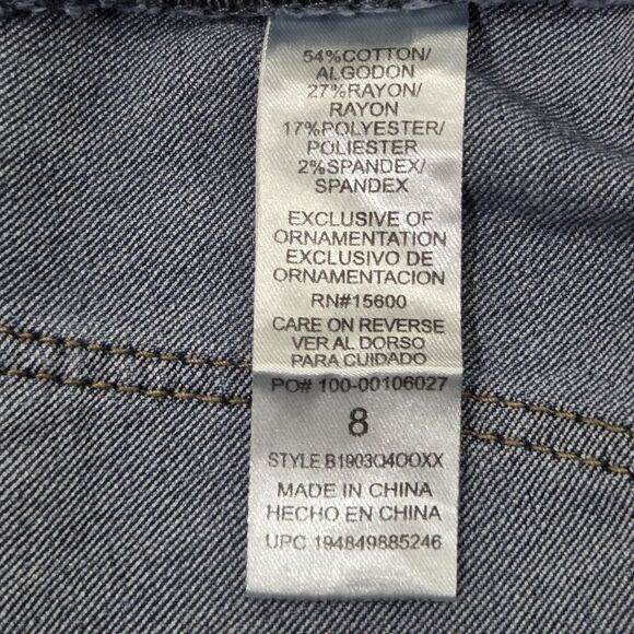 Democracy Jeans Size 8 Ab Technology Medium Rise Booty Lift Bootcut Distressed - Picture 9 of 13